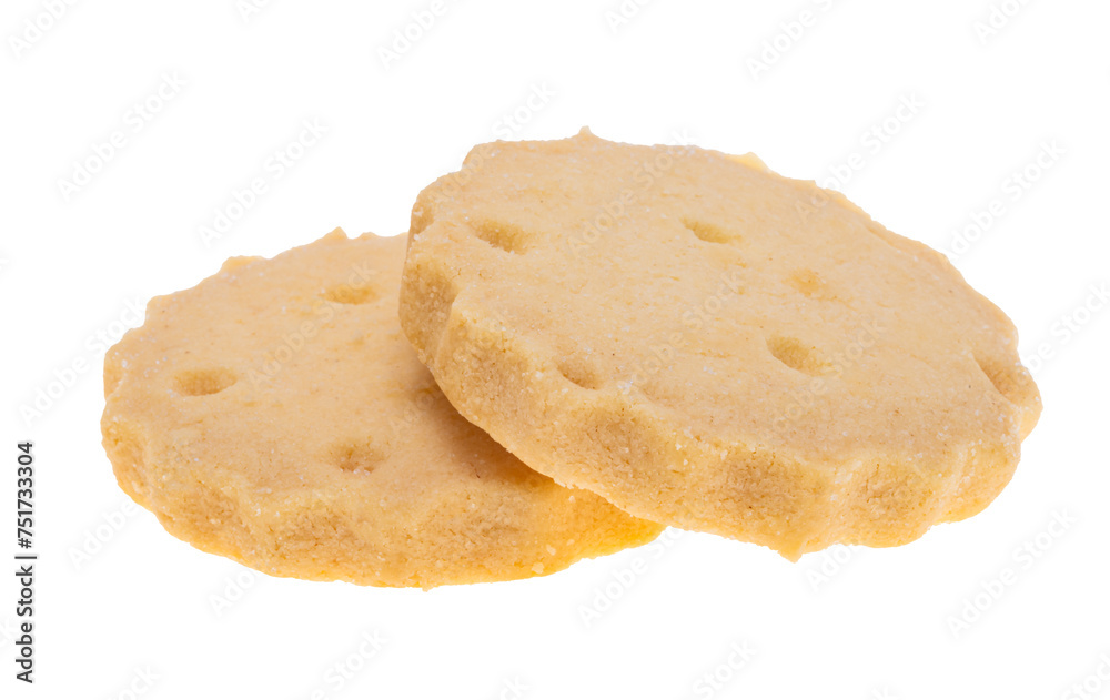 butter cookies isolated