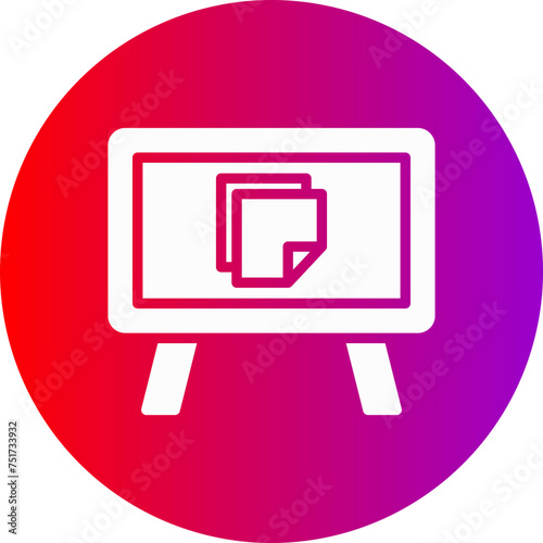 Free Download Board Glyph Circle Gradient Icon - GFXLoad