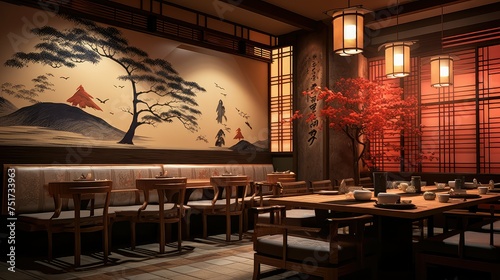 samurai style japanese background © vectorwin