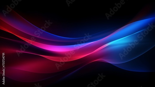 Neon Glow Blur. Colorful Light Overlay. Disco Illumination. Abstract Empty Space Background with Soft Texture.