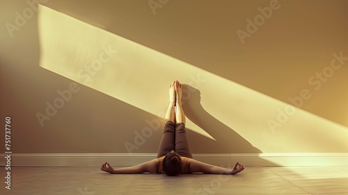 restorative legs up the wall yoga pose