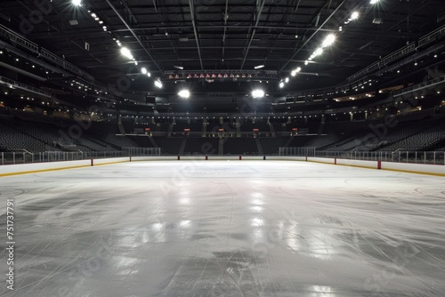 Empty hockey rink stadium © The Big L
