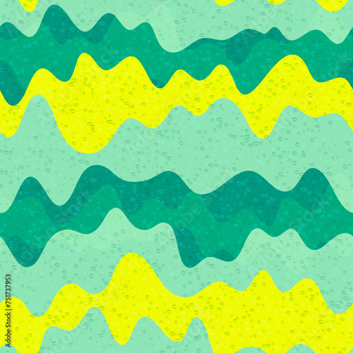 Stylish wave fluid vector seamless pattern.