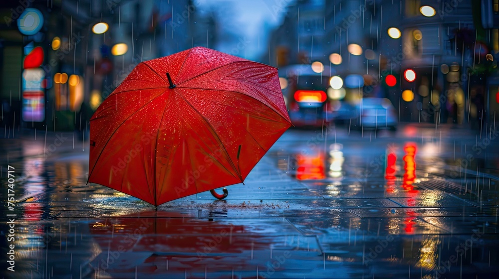 storm umbrella with rain