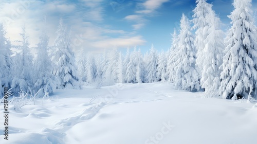 winter snowstorm snow background © vectorwin