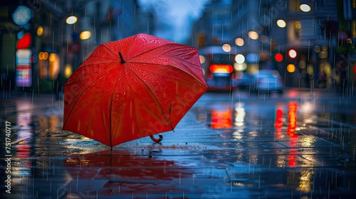 storm umbrella with rain