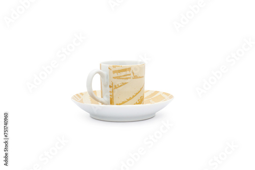 Espresso coffee cup made with delicate porcelain.