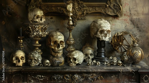 death victorian skulls