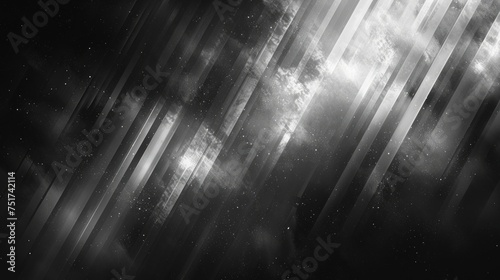 Piano Keyboard in Black and White