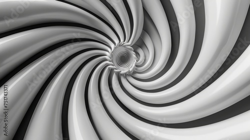 Circular Object in Black and White