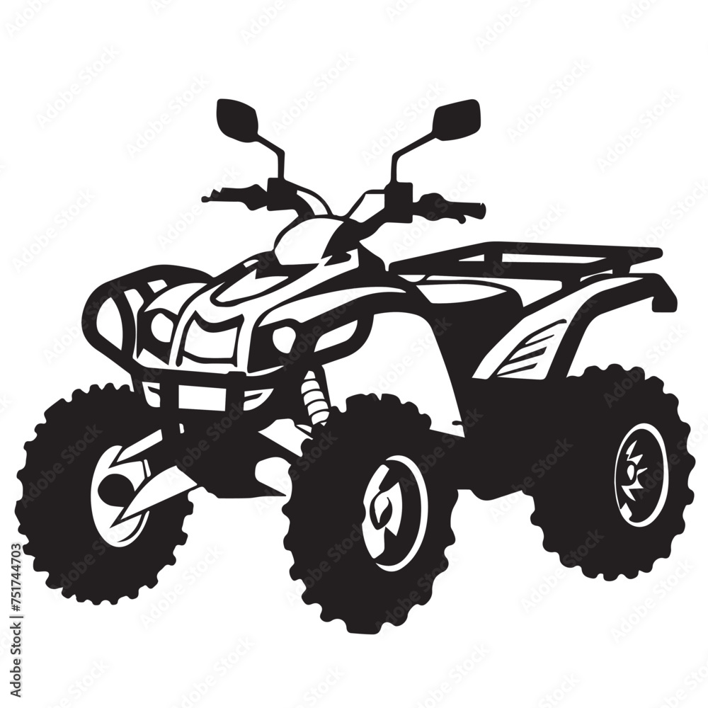 Quad bike in cartoon, doodle style . Image for t-shirt, web, mobile apps and ui. Isolated 2d vector illustration in logo, icon, sketch style, Eps 10, black and white. AI Generative Quad bike in cartoon, doodle style . Image for t-shirt, web, mobile apps and ui. Isolated 2d vector illustration in logo, icon, sketch style, Eps 10, black and white. AI Generative