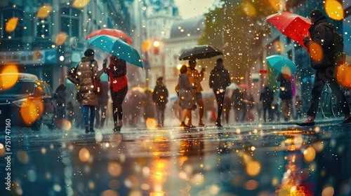 puddles funny rain © vectorwin