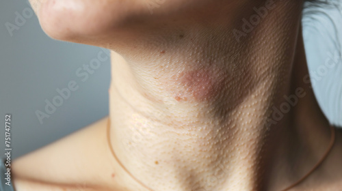 Wallpaper Mural Close-up of a neck with a skin rash. Contact dermatitis Torontodigital.ca