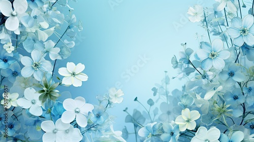 artistic design blue background
