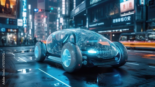 Conceptual design of a self-driving car with transparent displays and augmented reality for an immersive passenger experience