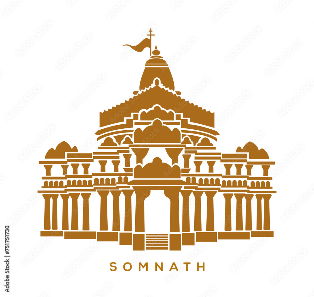Somnath temple icon