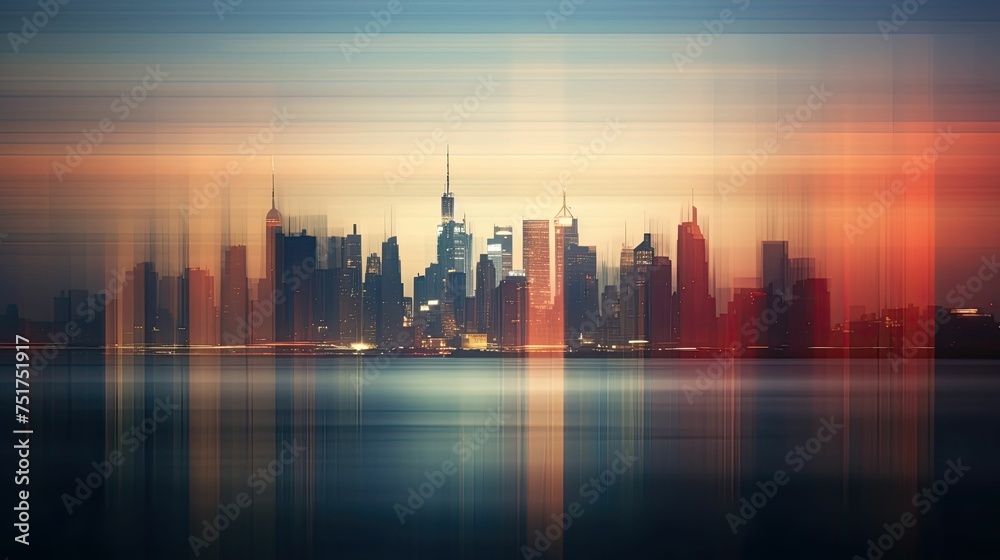 lights blur city background