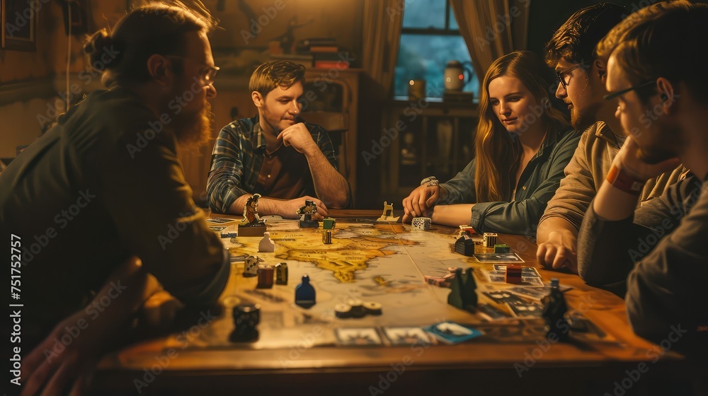Fototapeta premium cards risk game