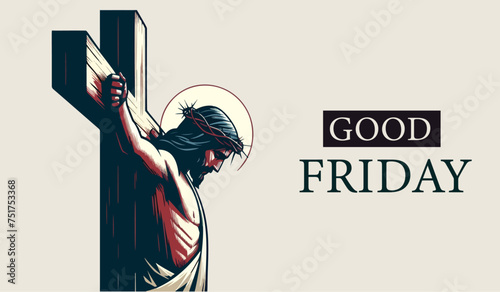 Good friday banner template  photo