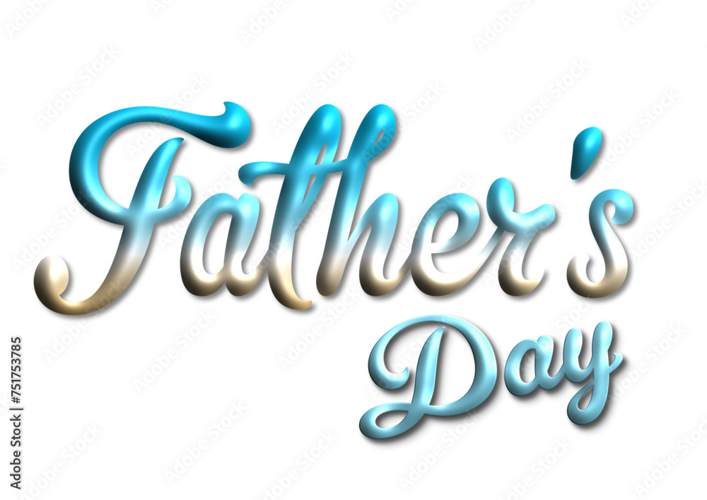 Father’s day - Word- light blue and yellow color, vector graphics for posters, cards, postcards, invitations, banners, advertising, multicolor Father’s day - Word- light blue and yellow color, vector graphics for posters, cards, postcards, invitations, banners, advertising, multicolor