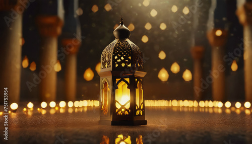 Ramadan Kareem Islamic mosque lantern photo