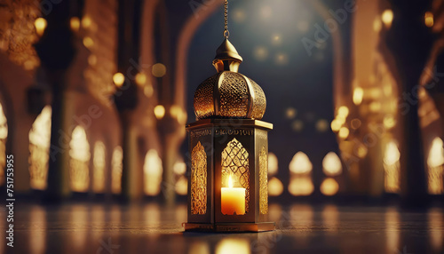 Ramadan Kareem Islamic mosque lantern photo