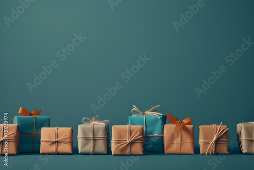 a group of wrapped presents