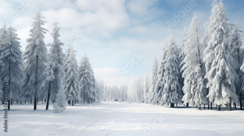 cold snowy snow background © vectorwin
