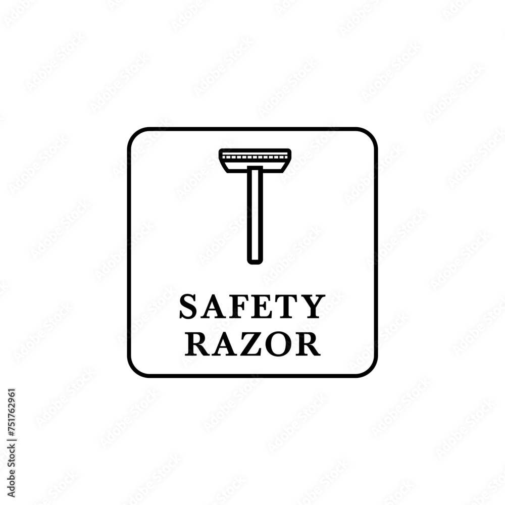 Shaver safety razor icon