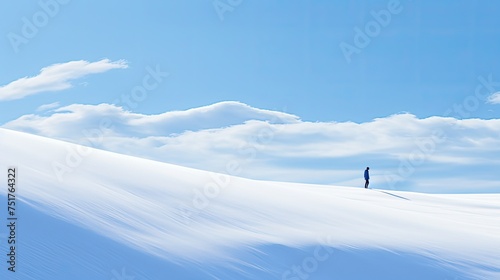 icy blue snow background