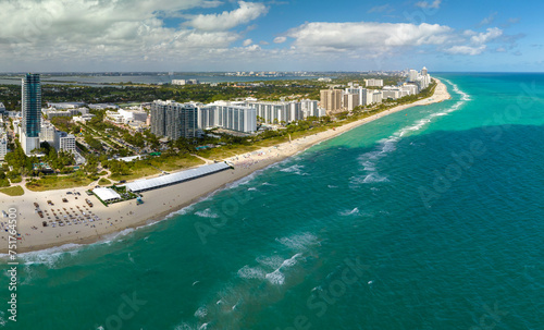Miami Beach city from above. Popular vacation place in the USA © bilanol