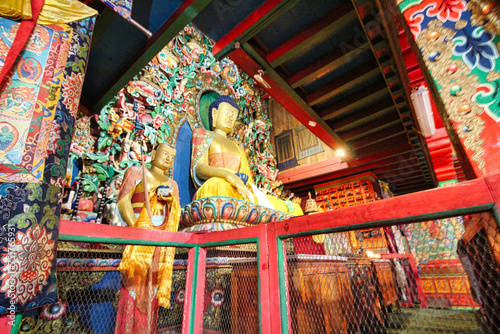 Buddha deity at the Dawa Choling Tibetan Monastery in Tengboche, largest gompa in the Himalayas,Nepal © InnerPeace