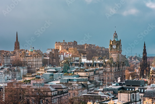 A view of the Edinburgh Old Town skyline, with Balmoral Hotel, Scott Monument, and other iconic buildings visible © Jennifer