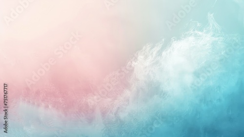 Abstract ocean and sky watercolor texture - A dreamy pastel watercolor blending teal and pink hues to create a tranquil, abstract ocean and sky scene that evokes calmness