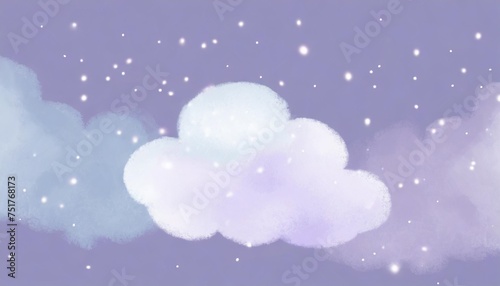 sparkle cloud pastel purple background image