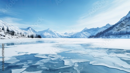 cold winter blue background © vectorwin