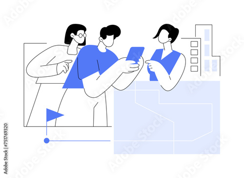 Get tasks isolated cartoon vector illustrations.