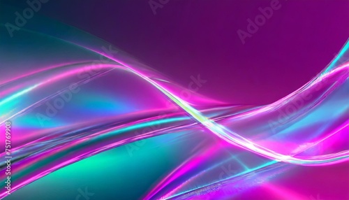 shiny wave background in purple pink and blue lights