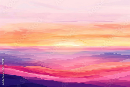 Illustrate a mottled background that mimics the soothing, harmonious blend of colors in a sunset sky over the desert, with pastel pinks, purples, and oranges creating a serene yet dramatic scene
