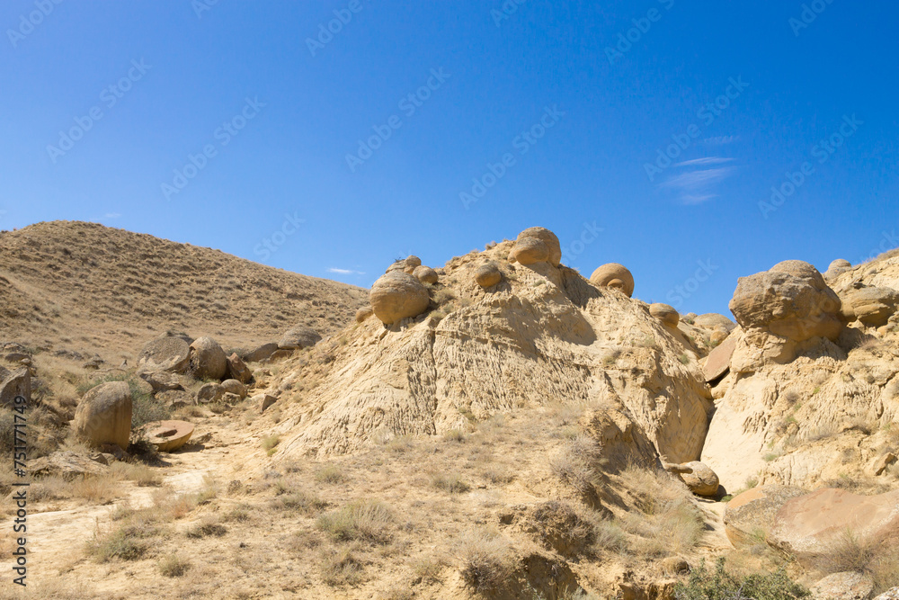 Valley of the spheres, Torysh, Mangystau region, Kazakhstan