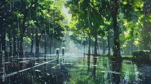 puddles backgrounds rain