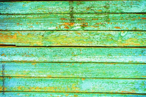 Wallpaper Mural Boards with peeling old green paint Torontodigital.ca