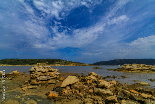 Sandy beaches on the island of Rab in Croatia