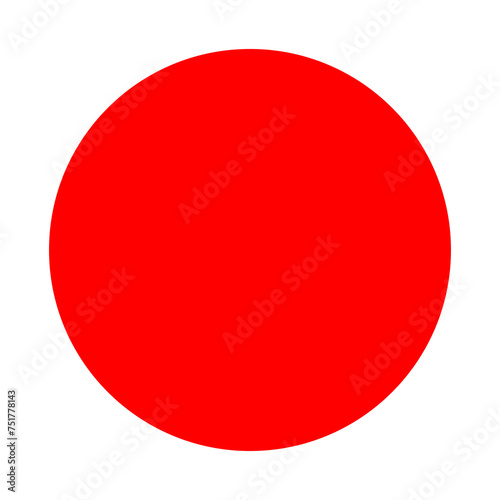 Red round icon