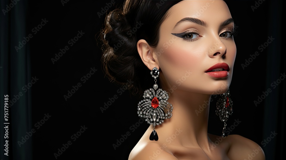 beauty cosmetic jewelry background