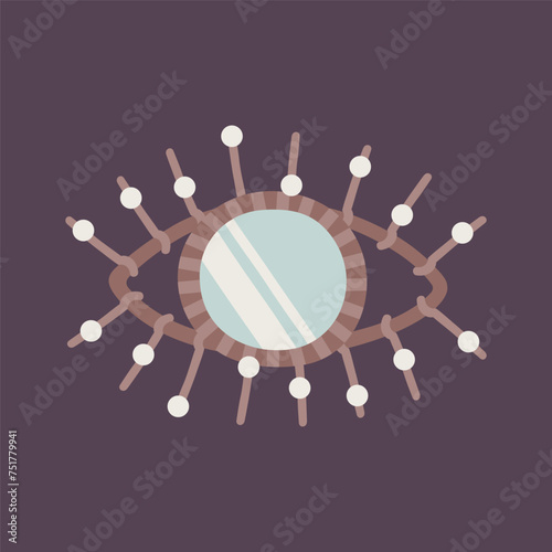 Boho eye mirror