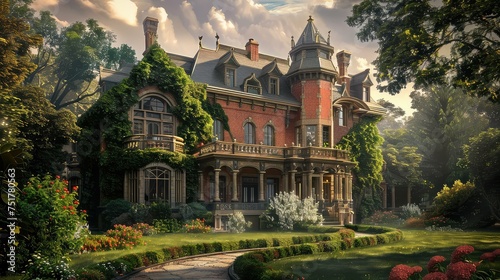 ornate victorian mansion