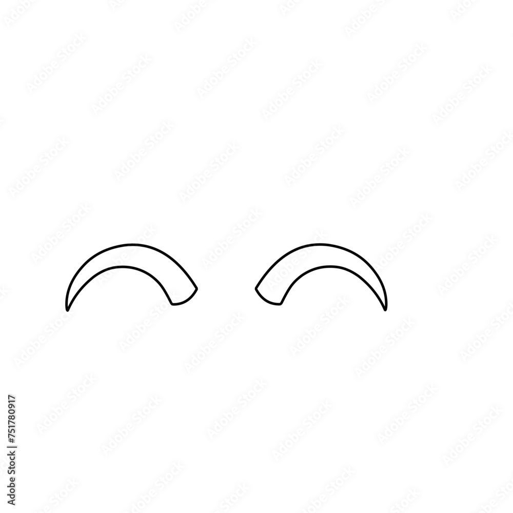 Animal horns line icon Animal horns line icon