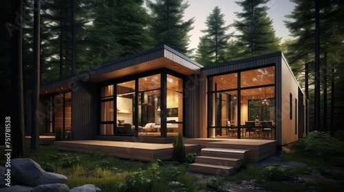 forest wood cottage building