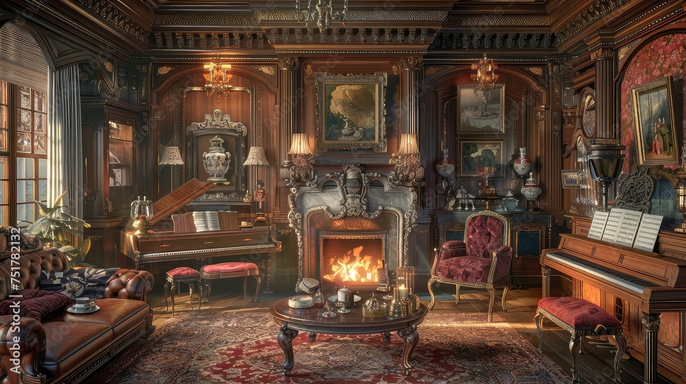 opulent victorian interior